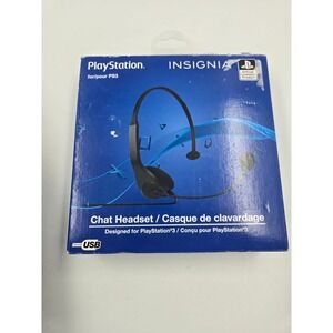 Insignia Chat Headset for PlayStation 3 PS3 Wired USB Microphone